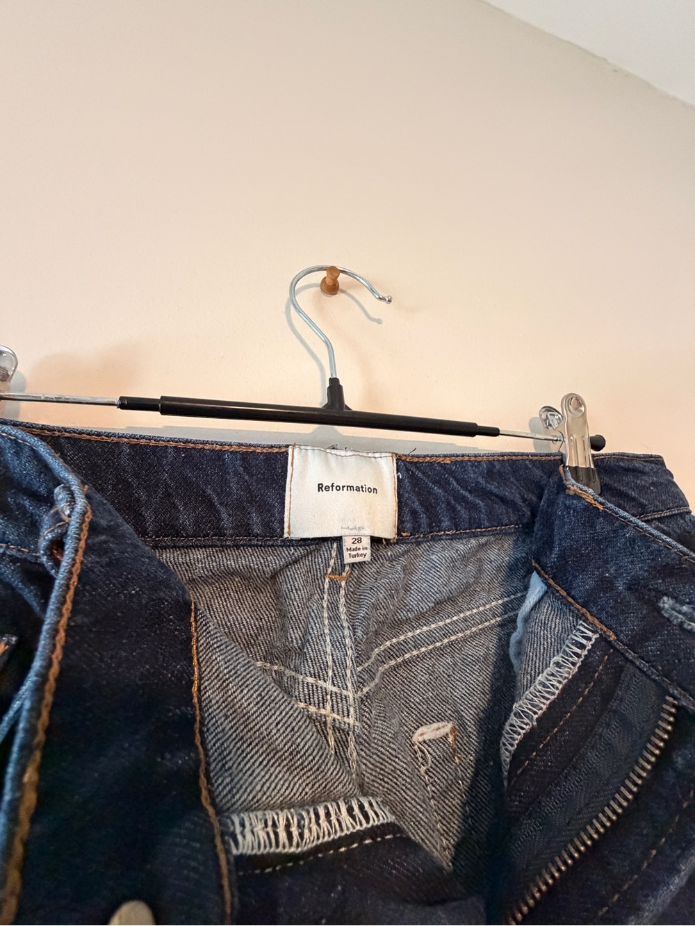 Reformation Dark Wash Jeans - Picture 2 of 3